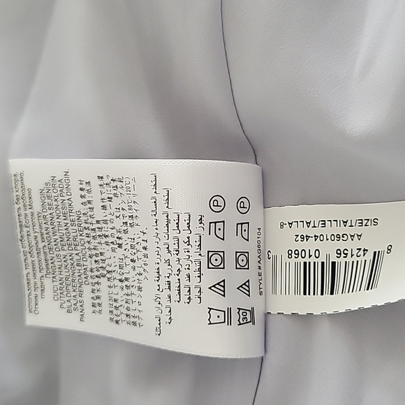 BCBGMaxAzria Stark Floral Print Gown Pleated Blue Florals NWT Size 8 - Picture 10 of 12